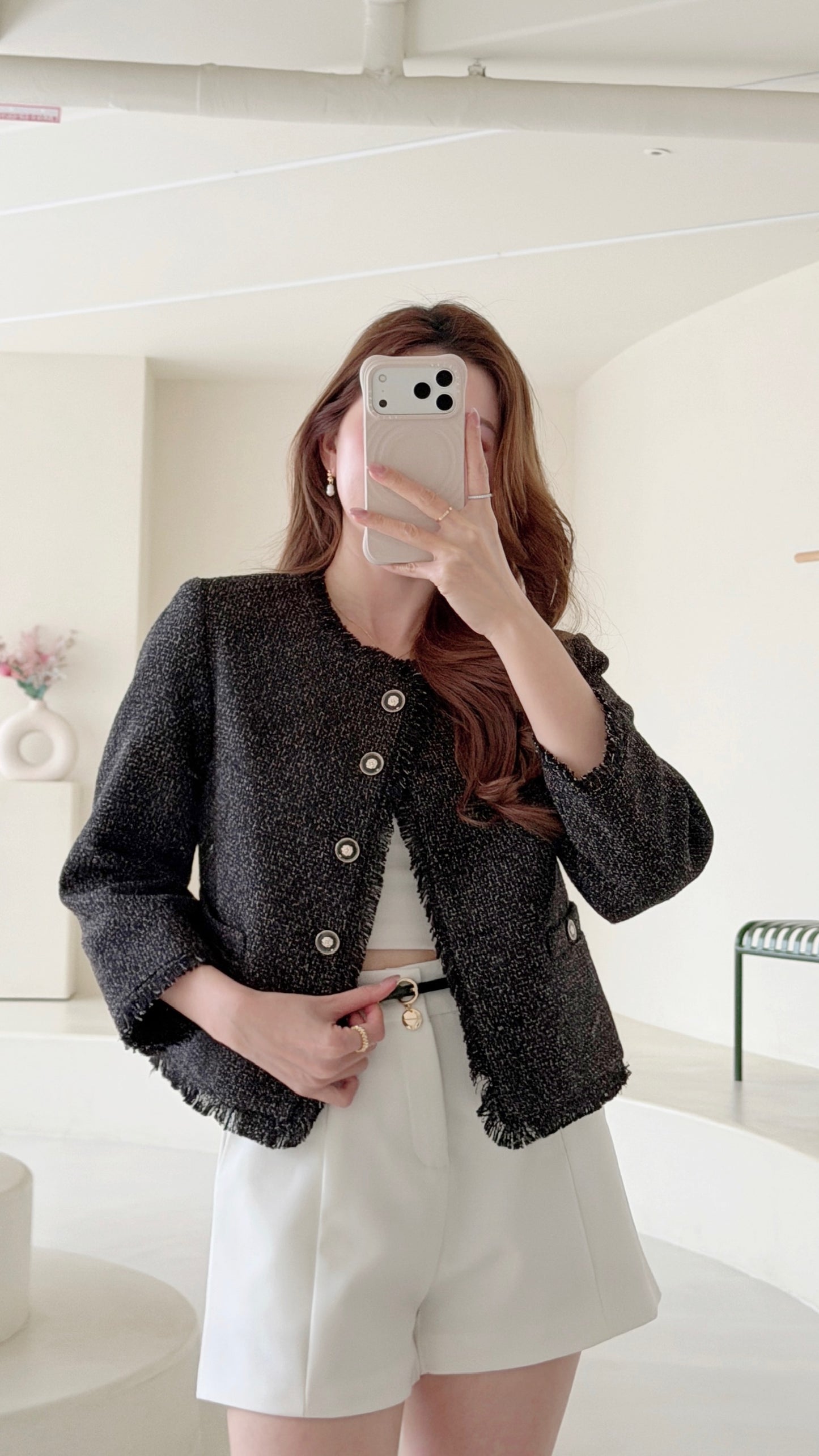 Deluxe Grace Tweed Coat