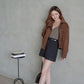 Classy Fine Suede Coat