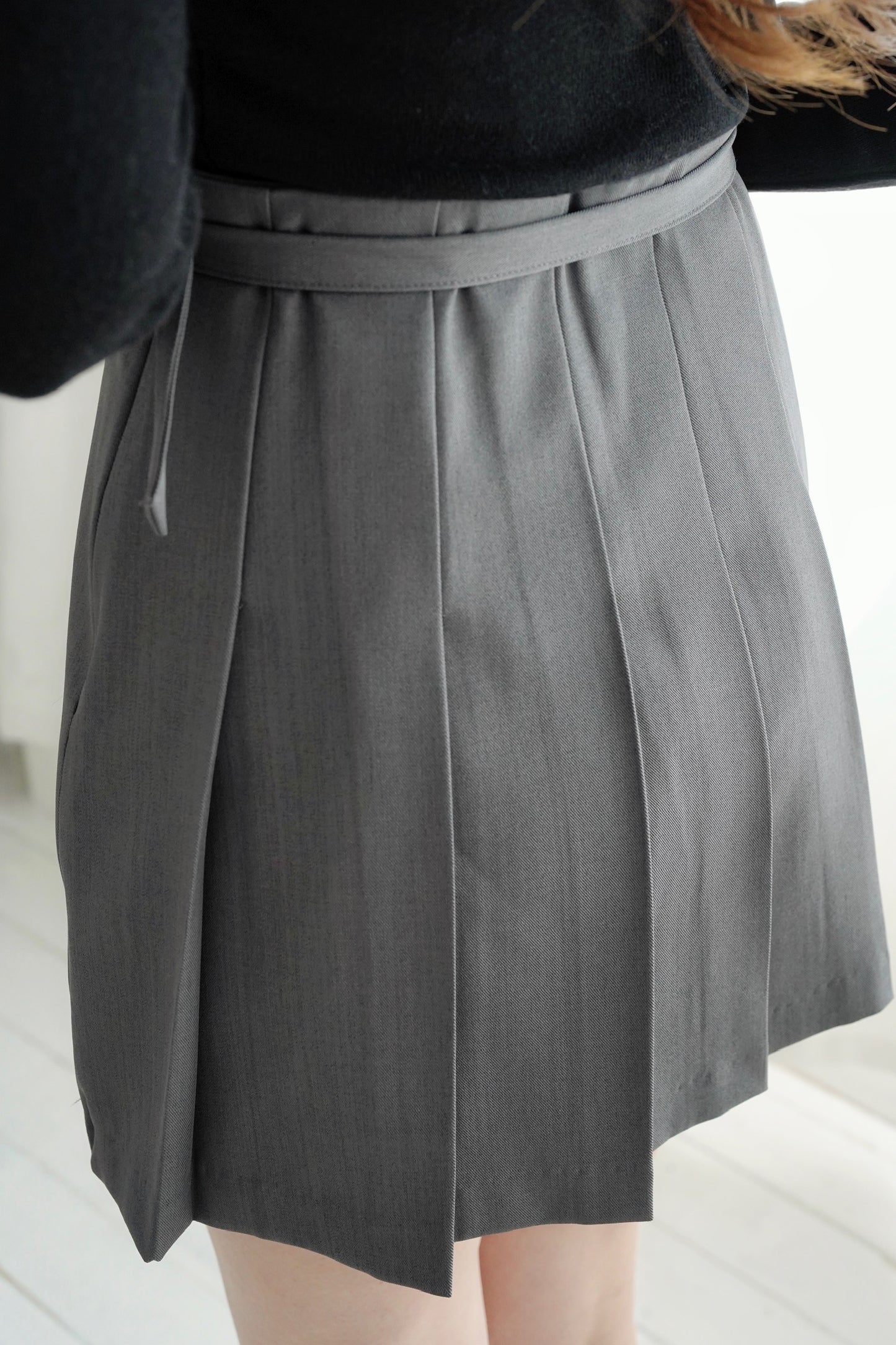 Preppy Buckle Skirt