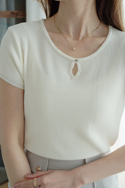 Glitter Roundneck Top