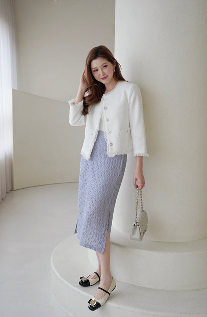 Deluxe Grace Tweed Coat