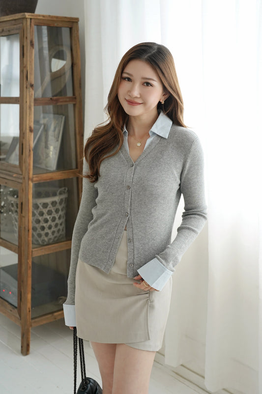 Cozy Shirty Knitted Top