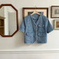 Tweedy Denim Jacket