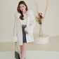 Snowy Fur Wool Coat