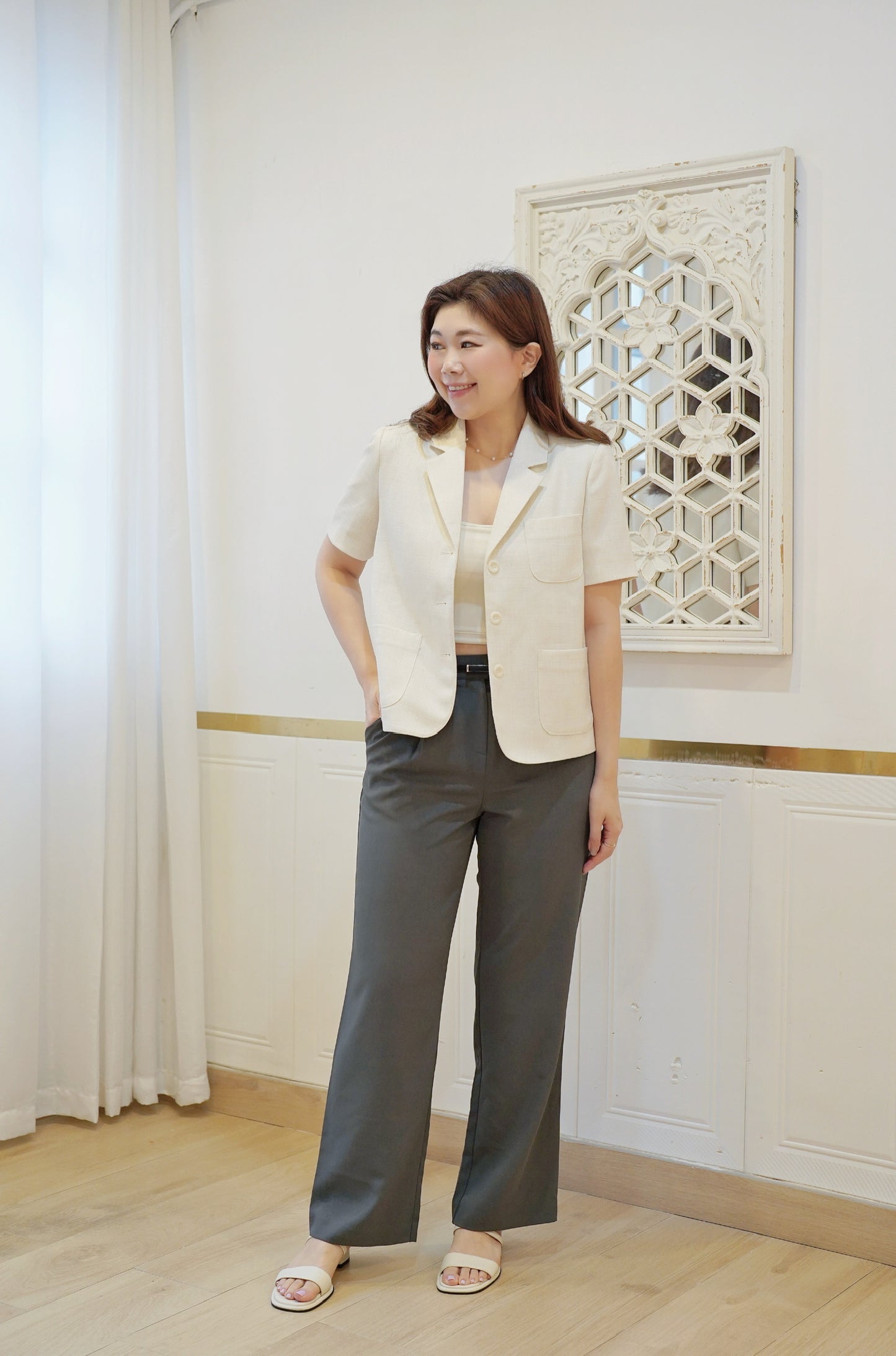 Classic Straight Suit Pants