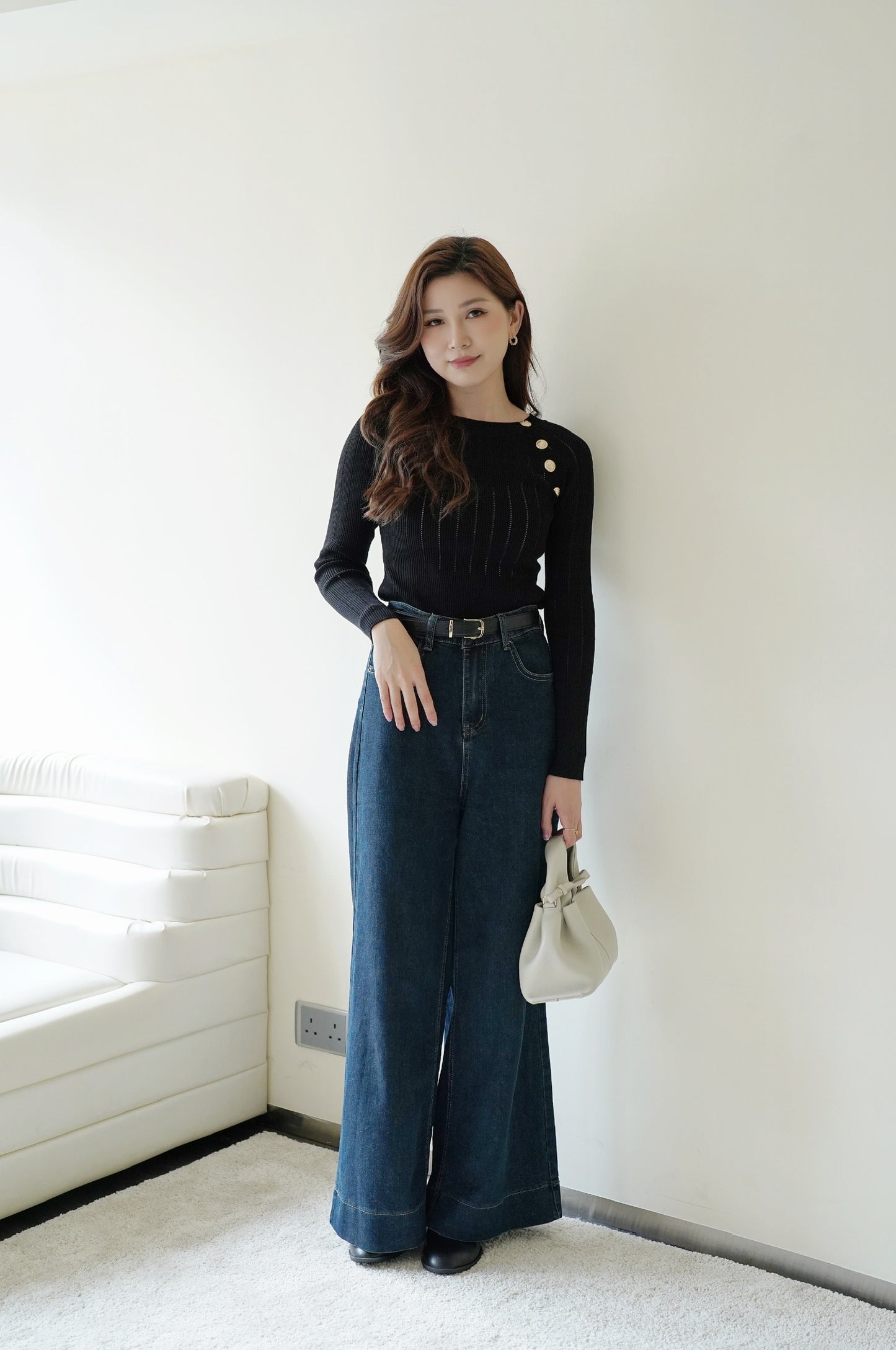 Marine Sofie Wide Leg Jeans