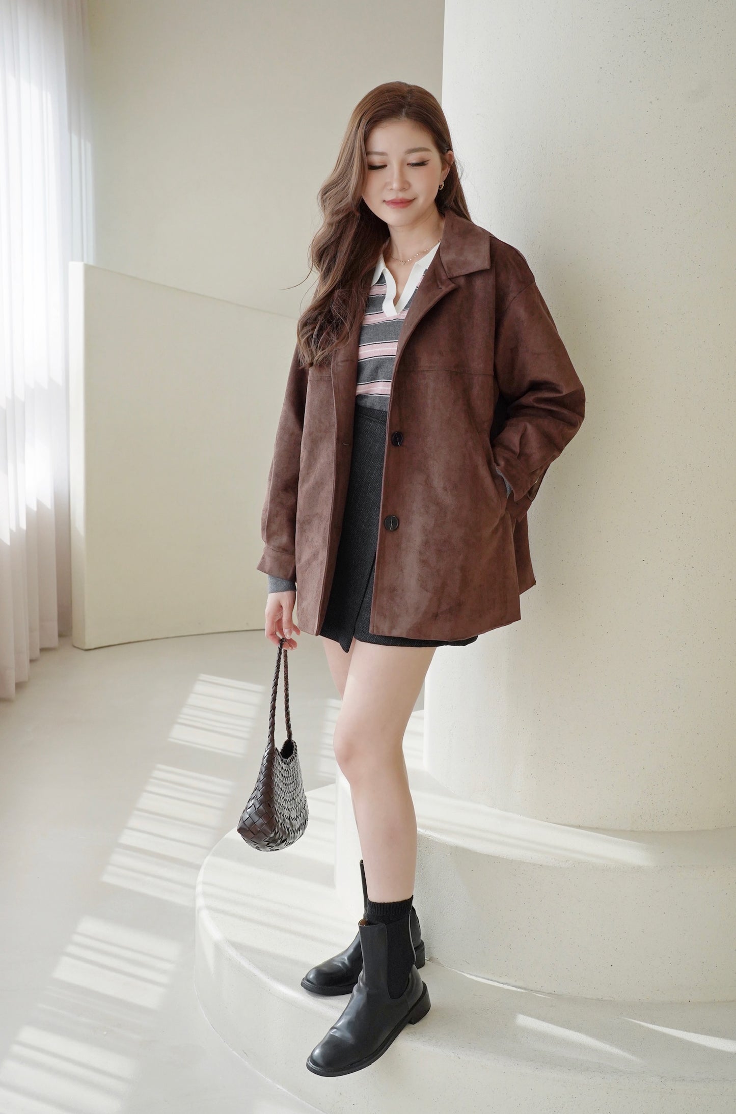 Classic Fine Suede Coat