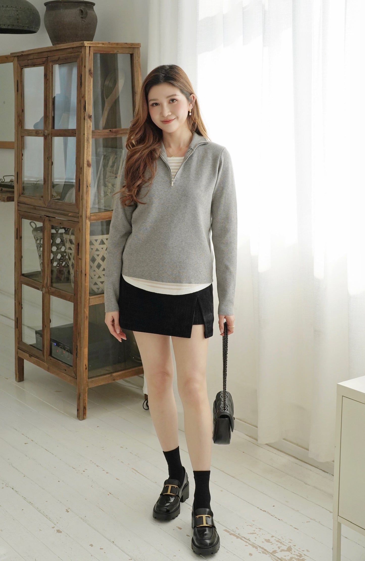 Classic Polo Zipper Sweater