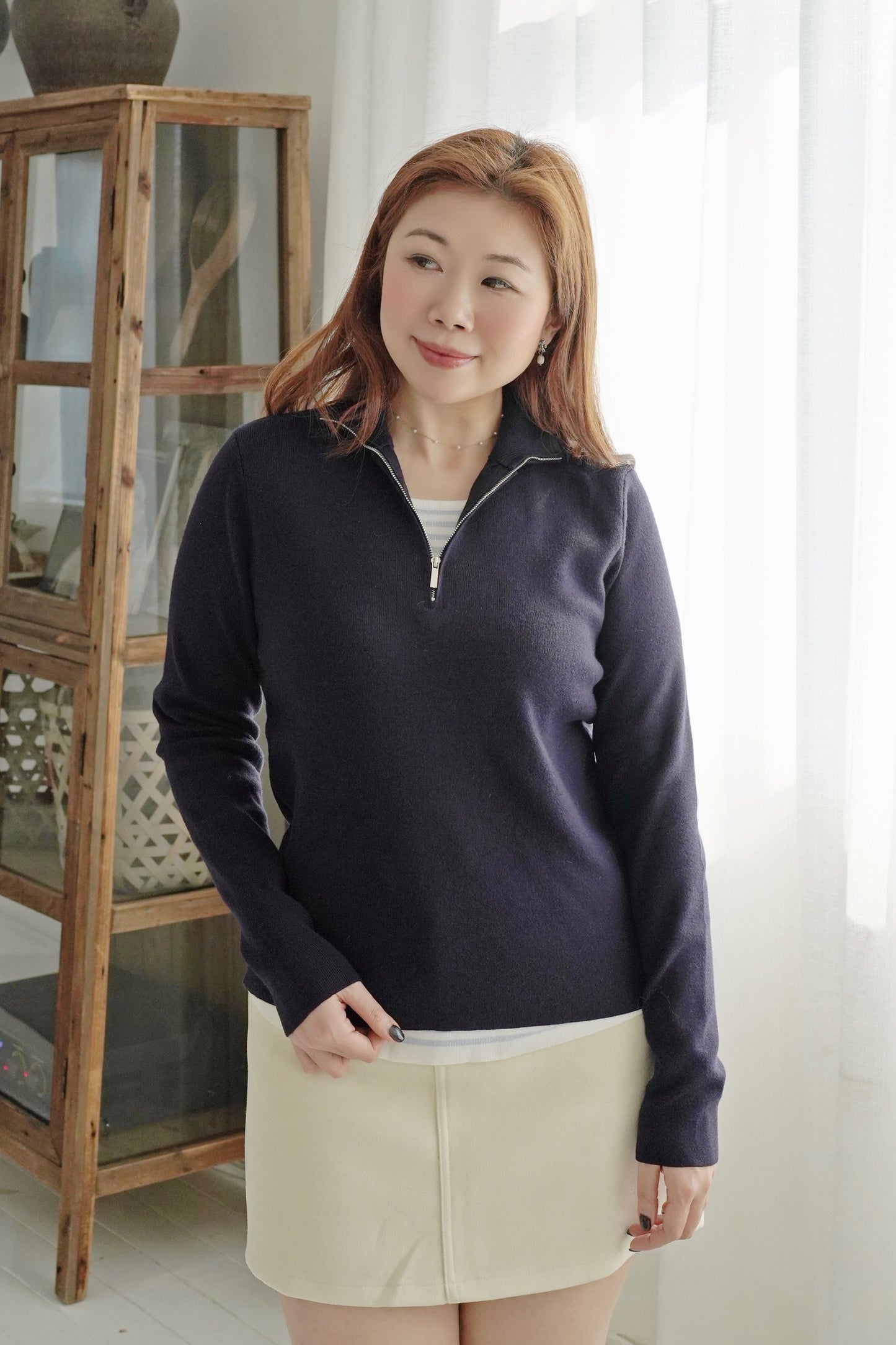 Classic Polo Zipper Sweater