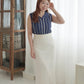 Button Stripe Vest