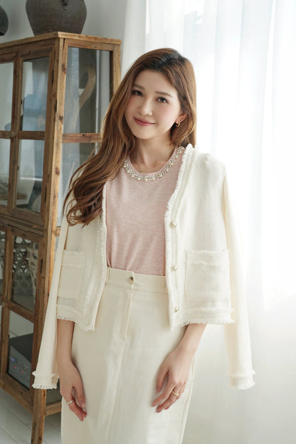 Spring Blossom Tweed Coat