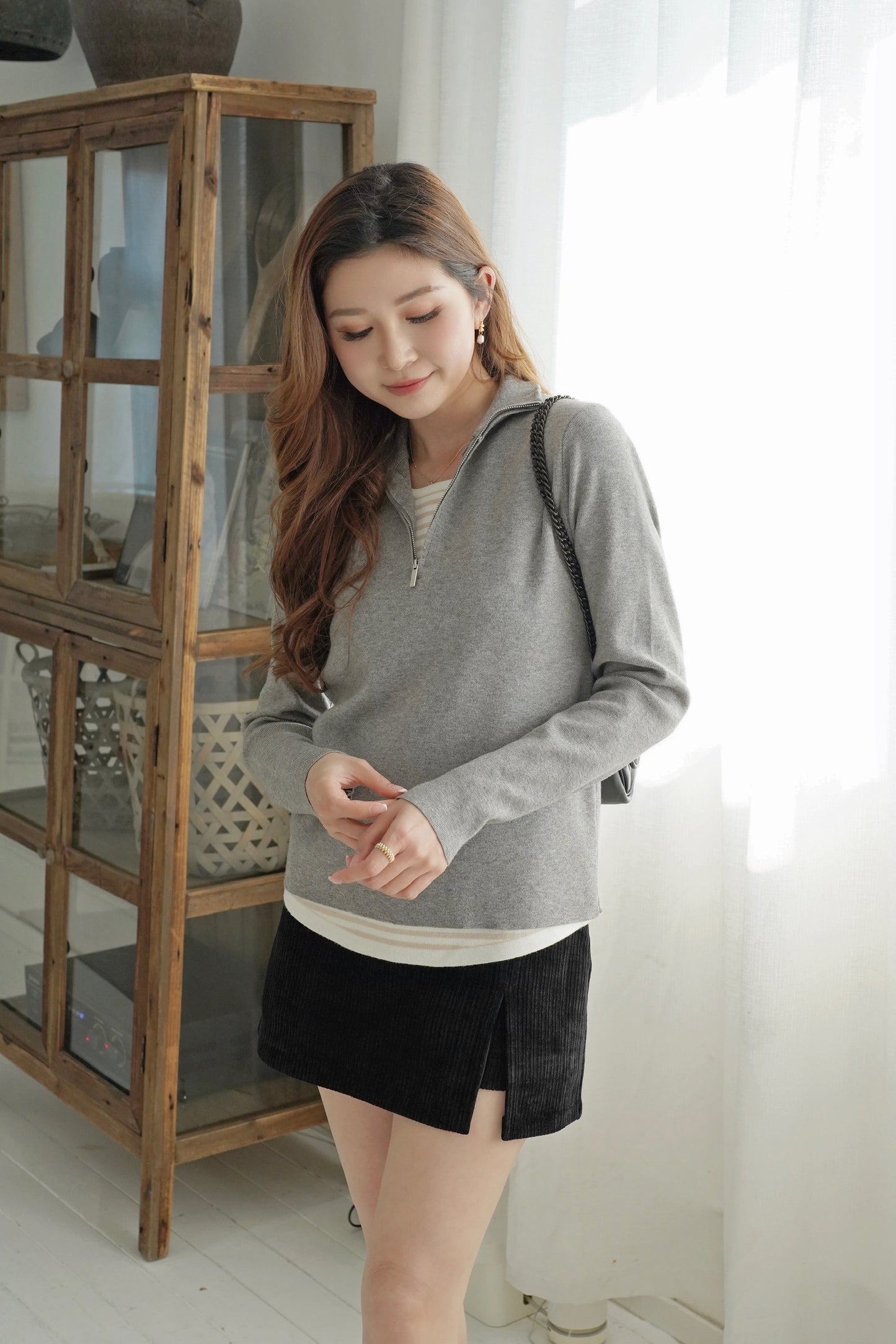 Classic Polo Zipper Sweater