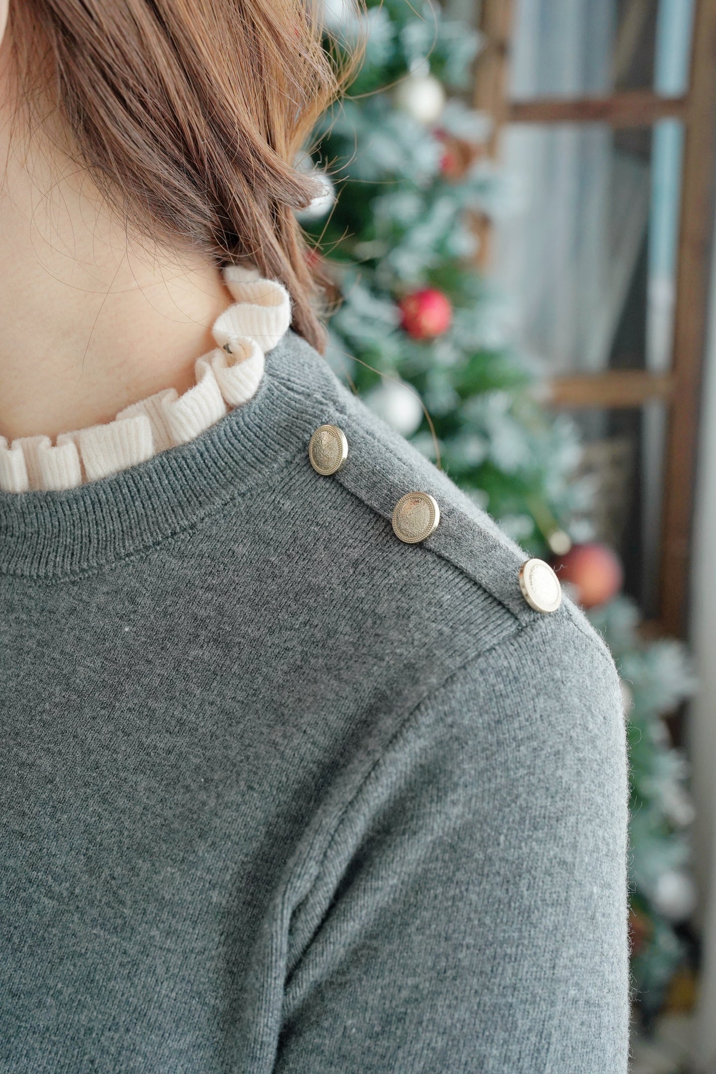 The Chic Ruffle Sweater