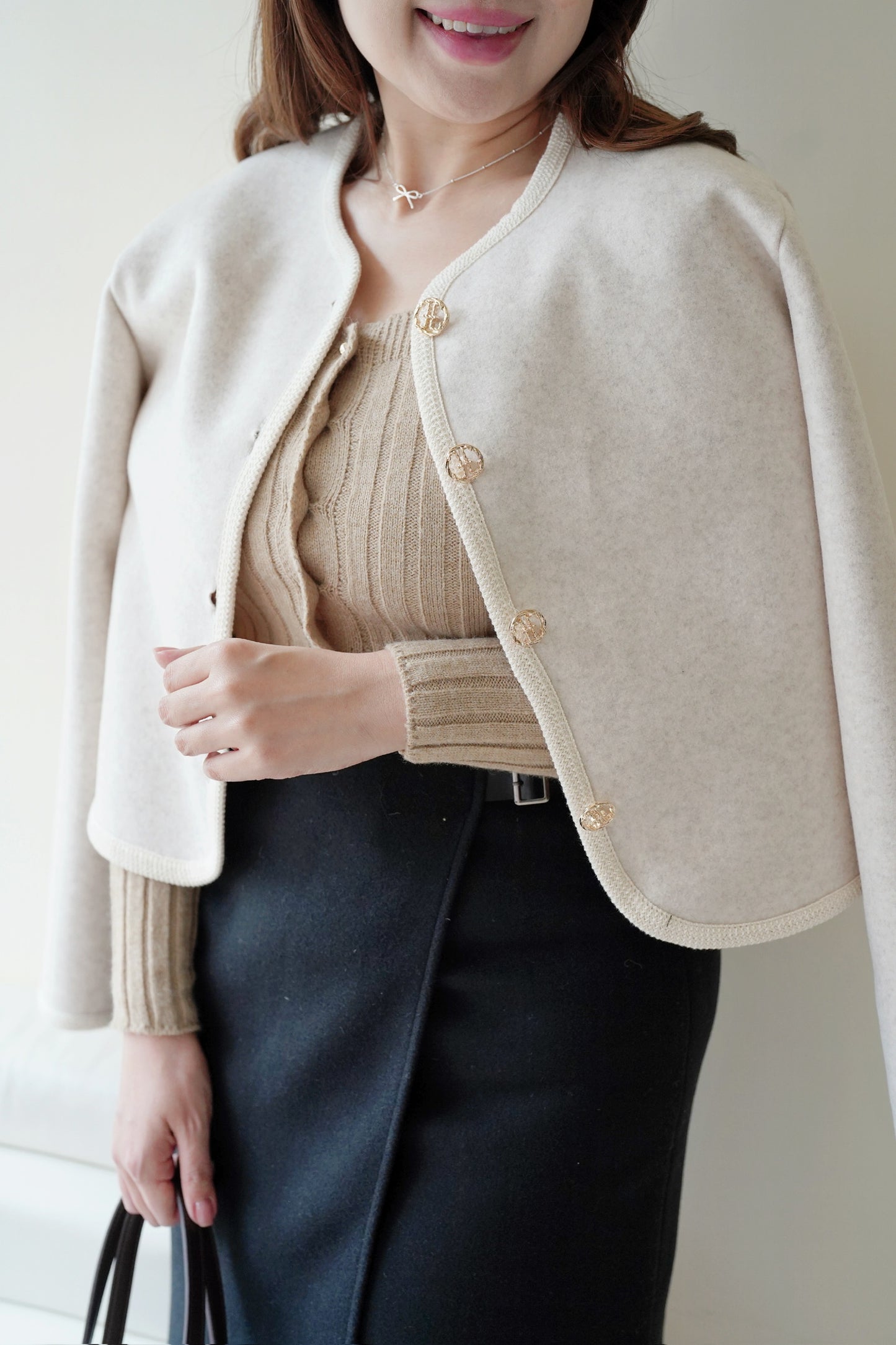 Softness Tweedy Coat