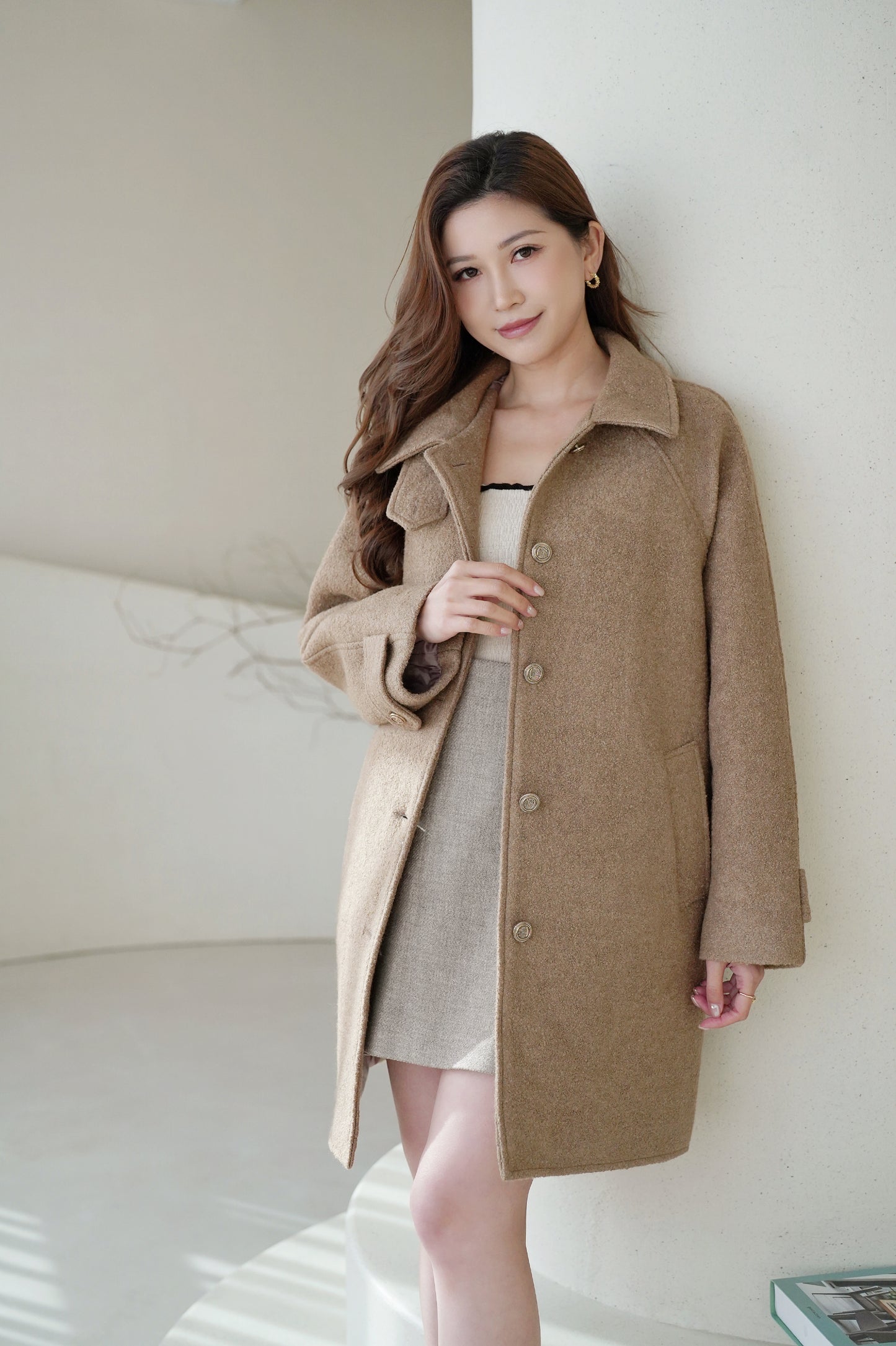 Premium Collar Wool Coat