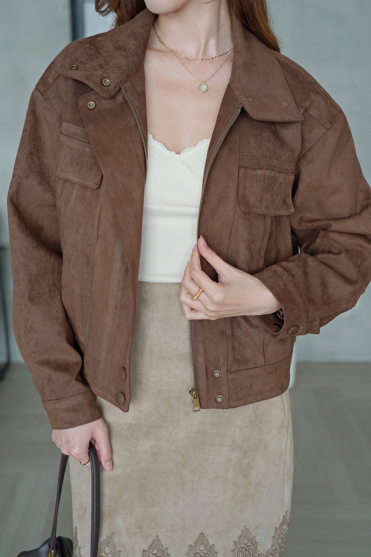 Classy Fine Suede Coat