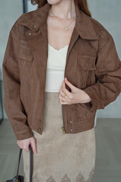 Classy Fine Suede Coat