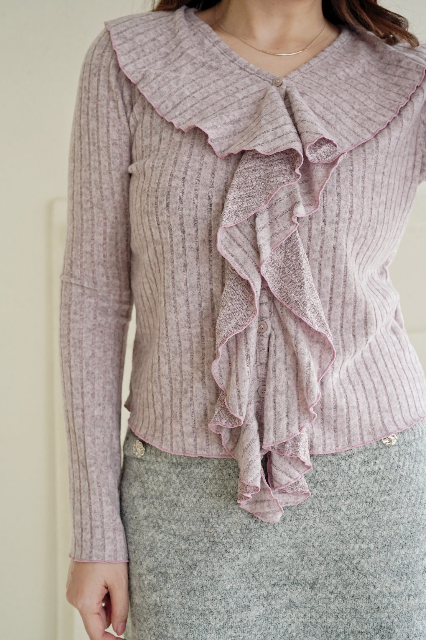 Ruffle Flare Sleeves Top