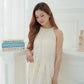 Purely White Halter Dress