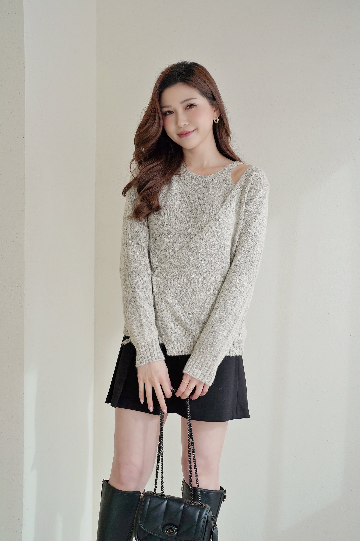 Cozy Ribbon Knitted Top