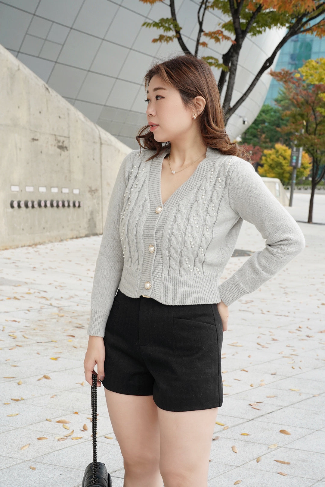 The Grace Mini Pearl Cardi