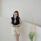 Scarf Button Vest