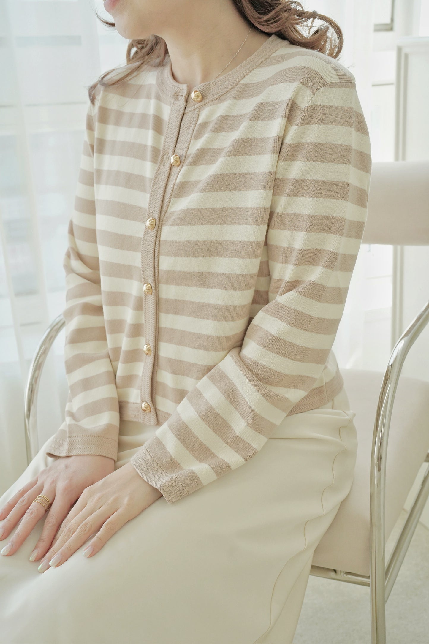 Frenchy Stripe Cardi