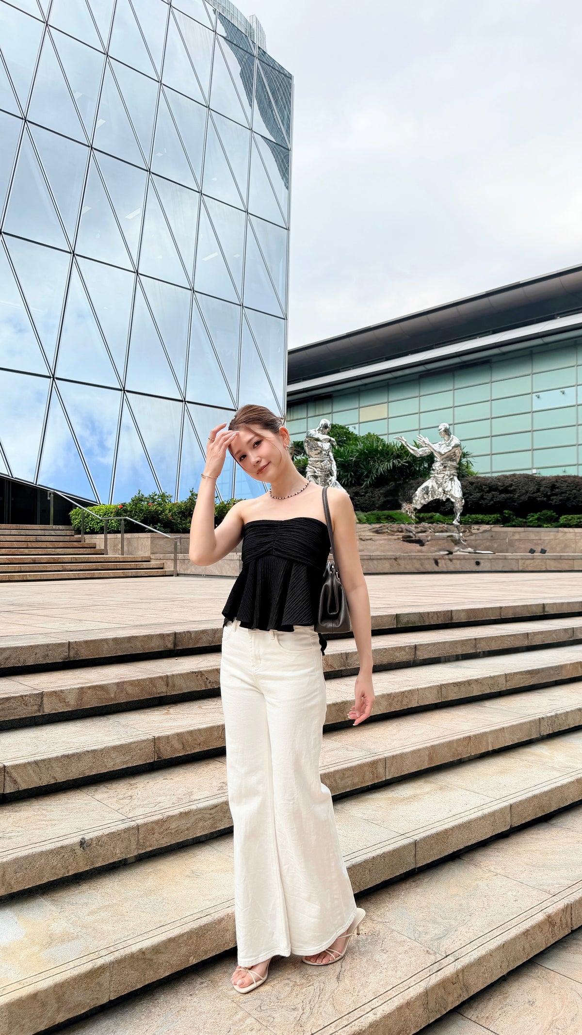 Premium Flexi White Jeans