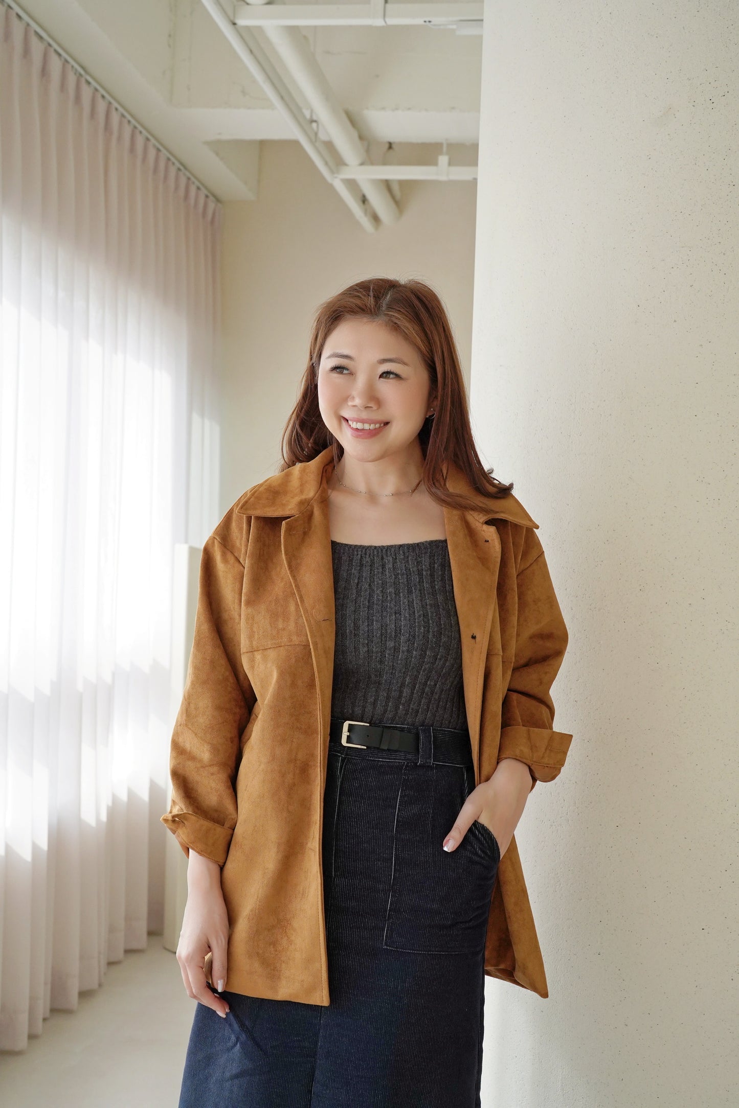 Classic Fine Suede Coat