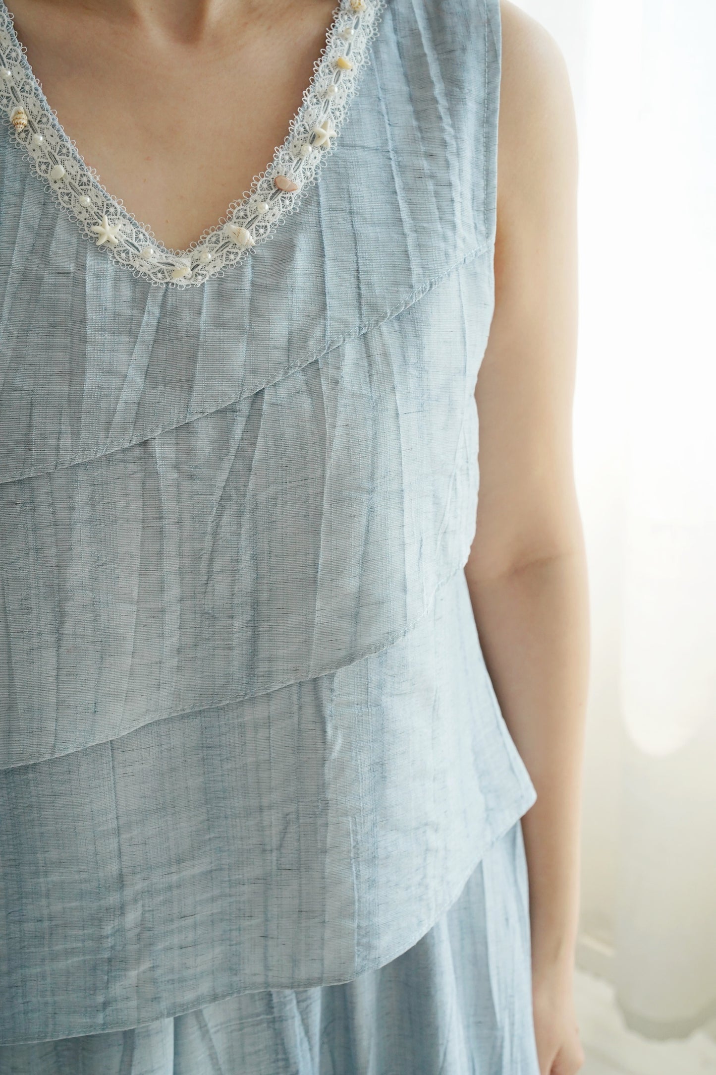Ruffle Seasell Dress Set