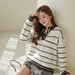 Ribbon Striped Sweater