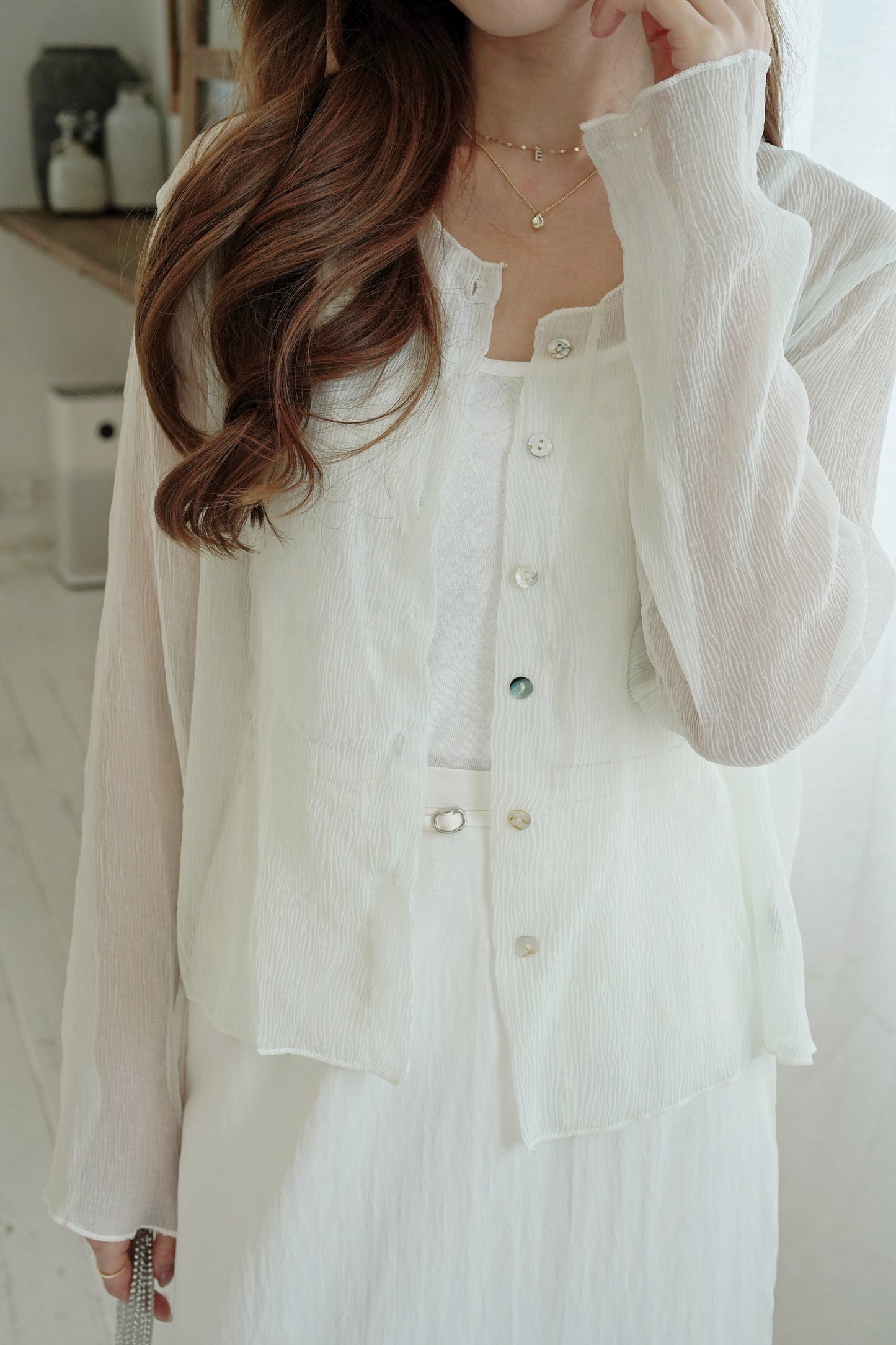 Cami Sheer Cardi Set