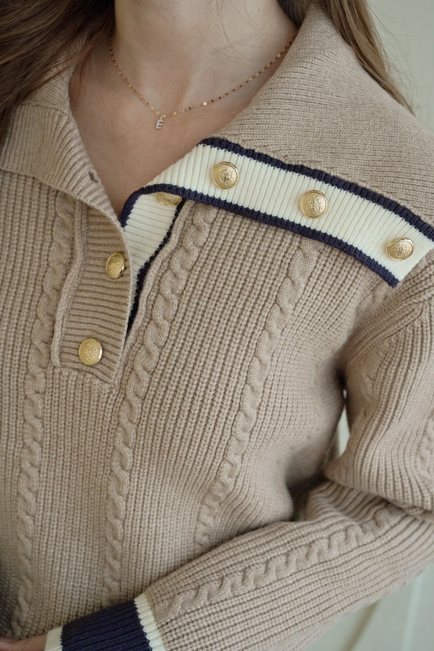 Frenchy Collar Knitted Top