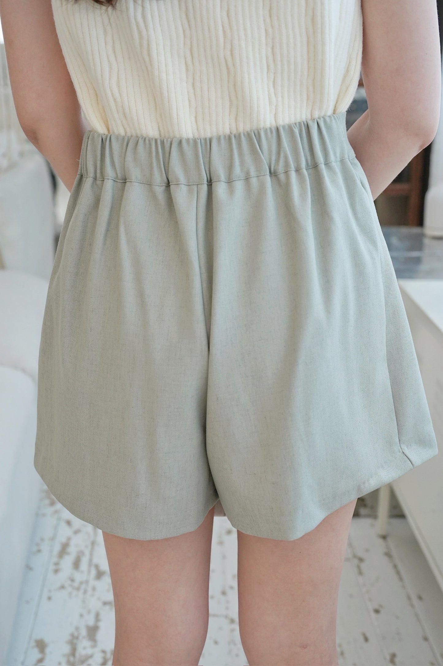 Pastel Linen Skort