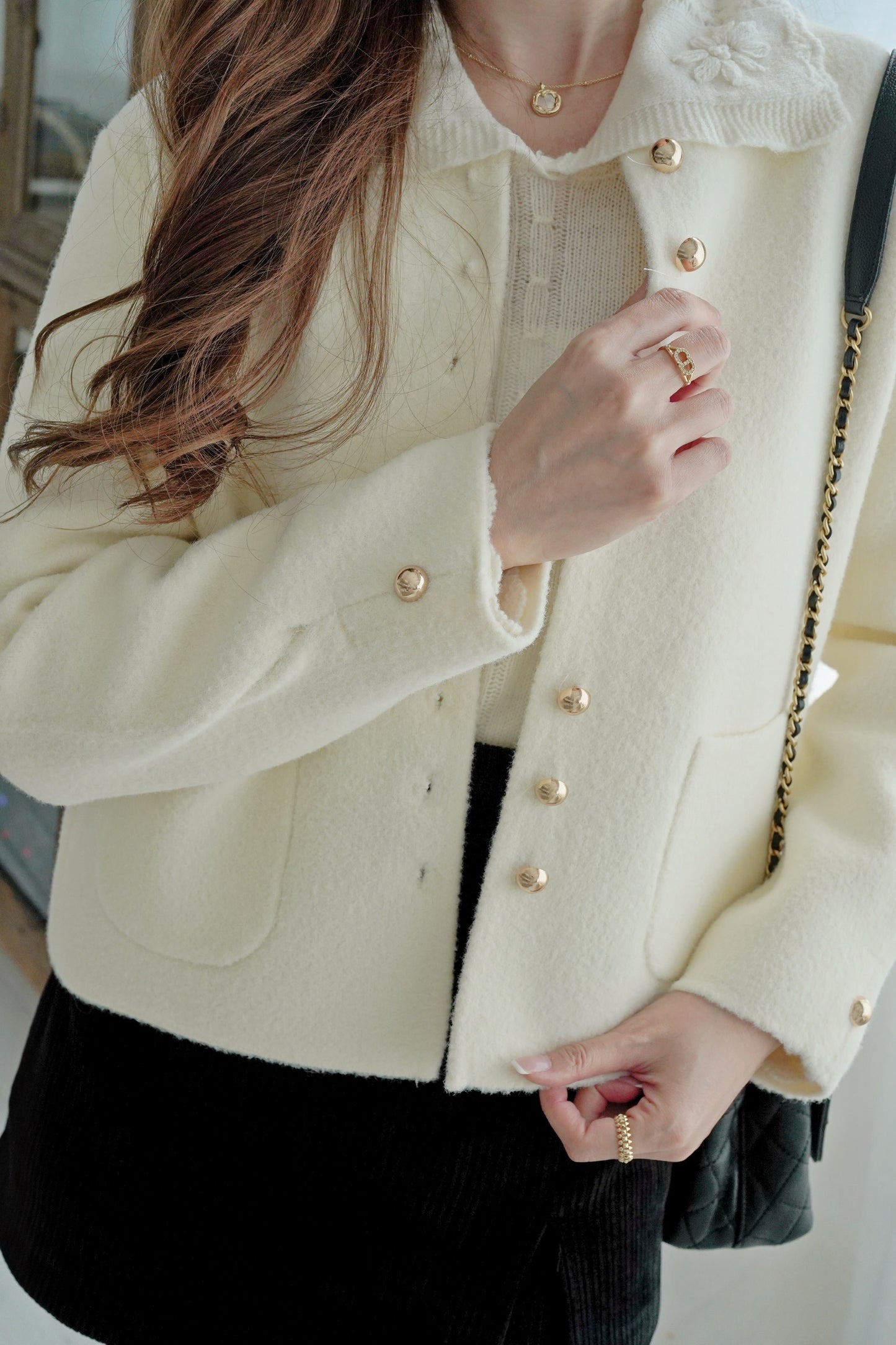 Aplace Collar Coat