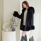 Snowy Fur Wool Coat