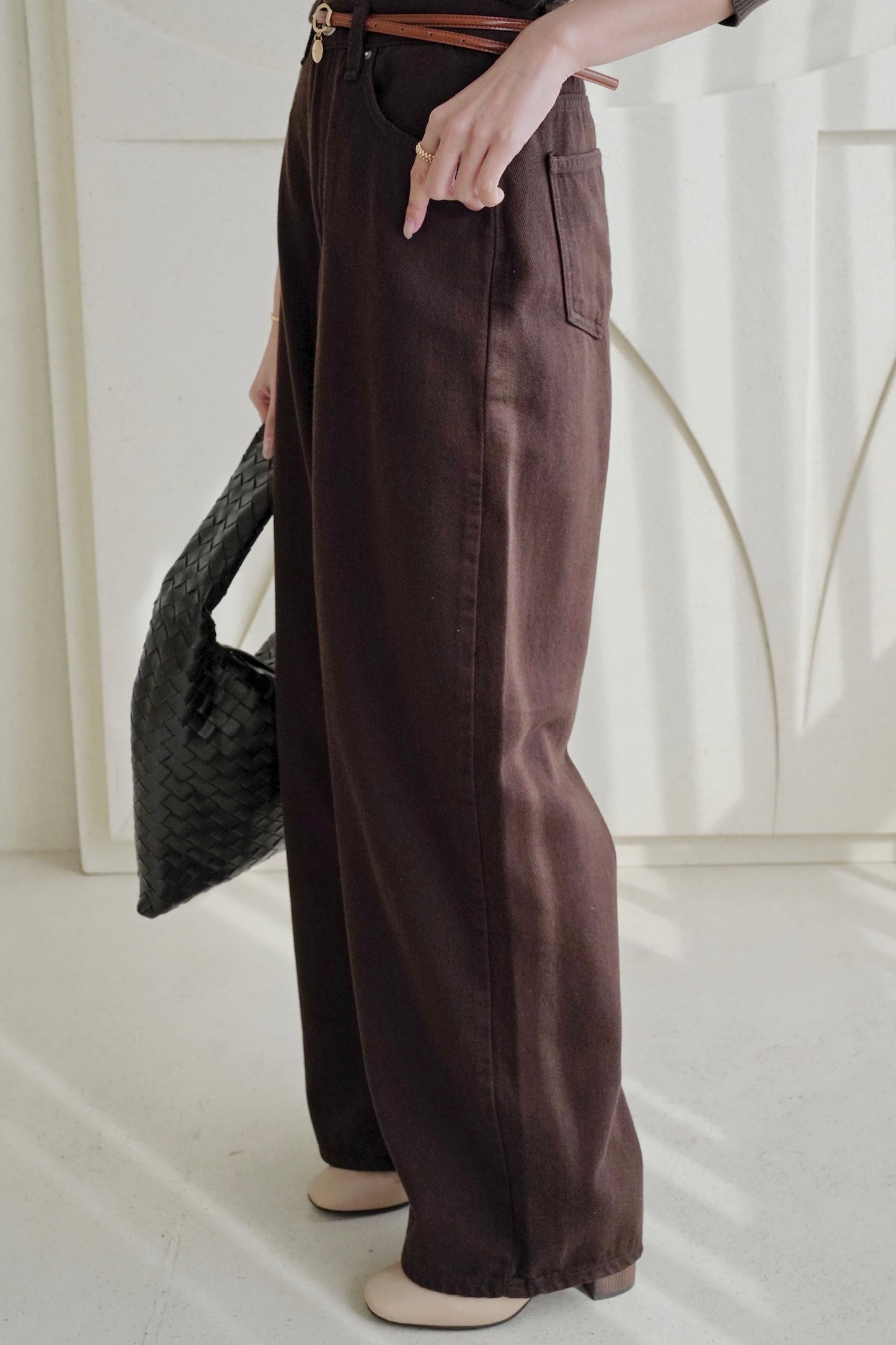 Copper Wide Leg Jeans