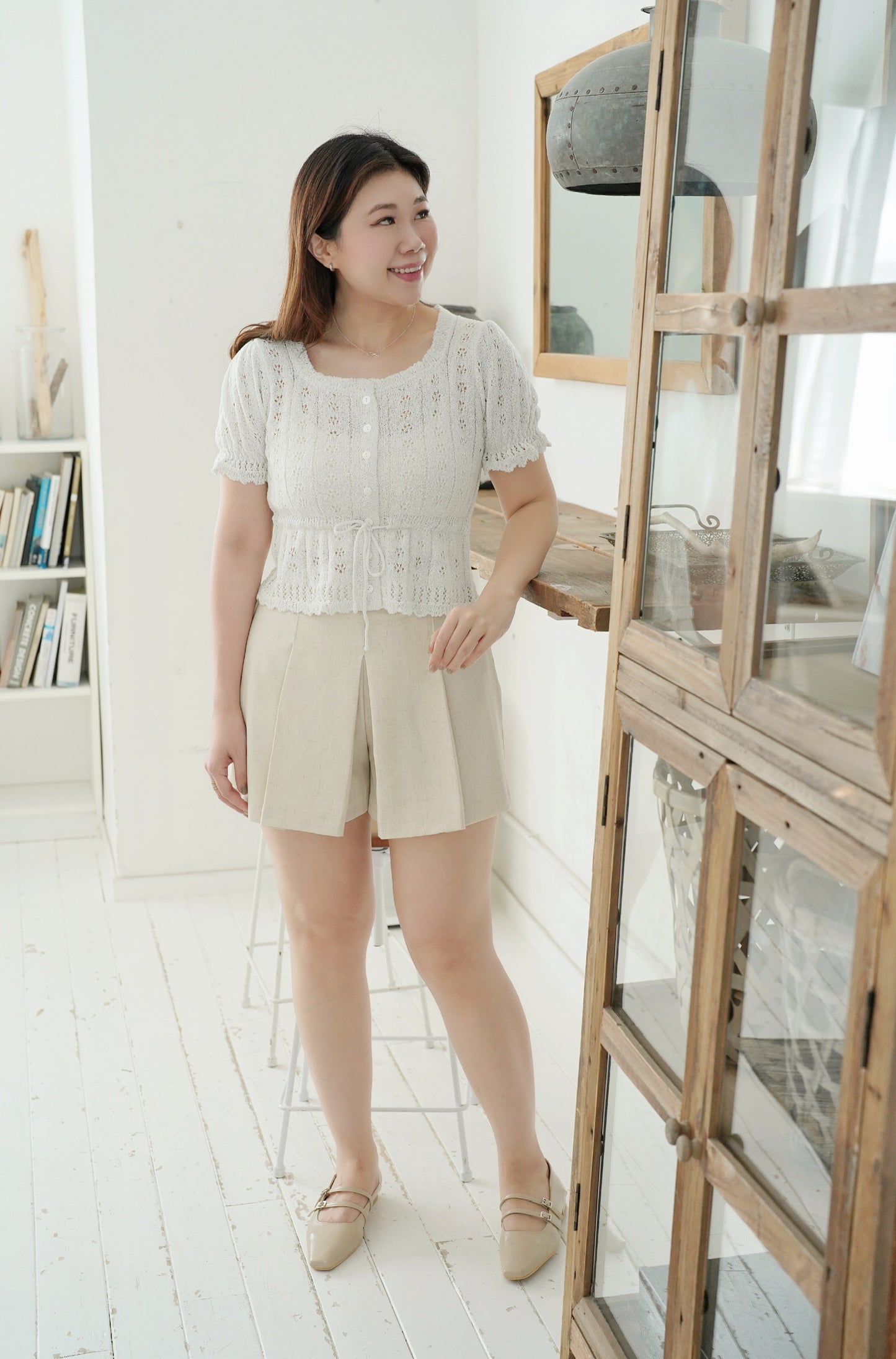 Pastel Linen Skort