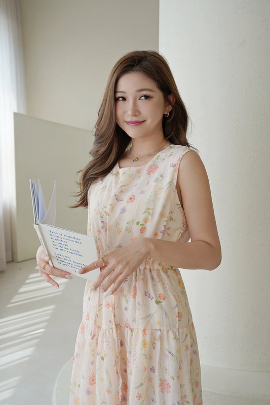Floral Peach Dress