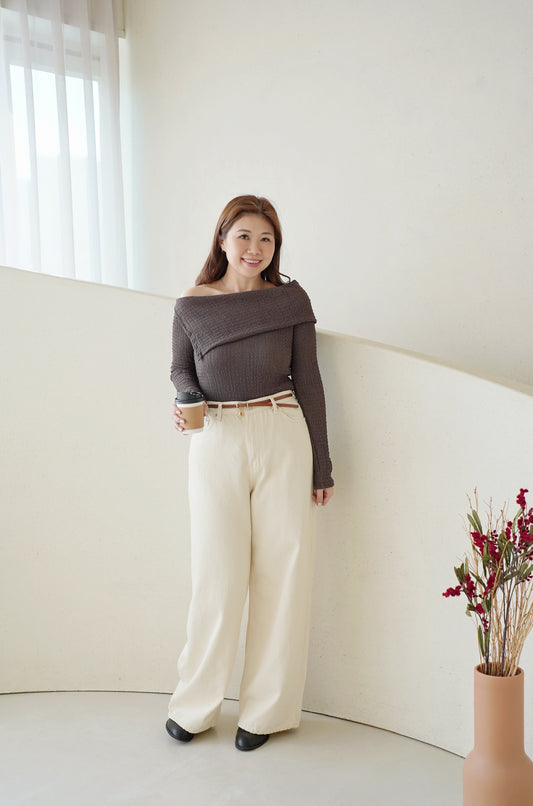 Copper Wide Leg Jeans