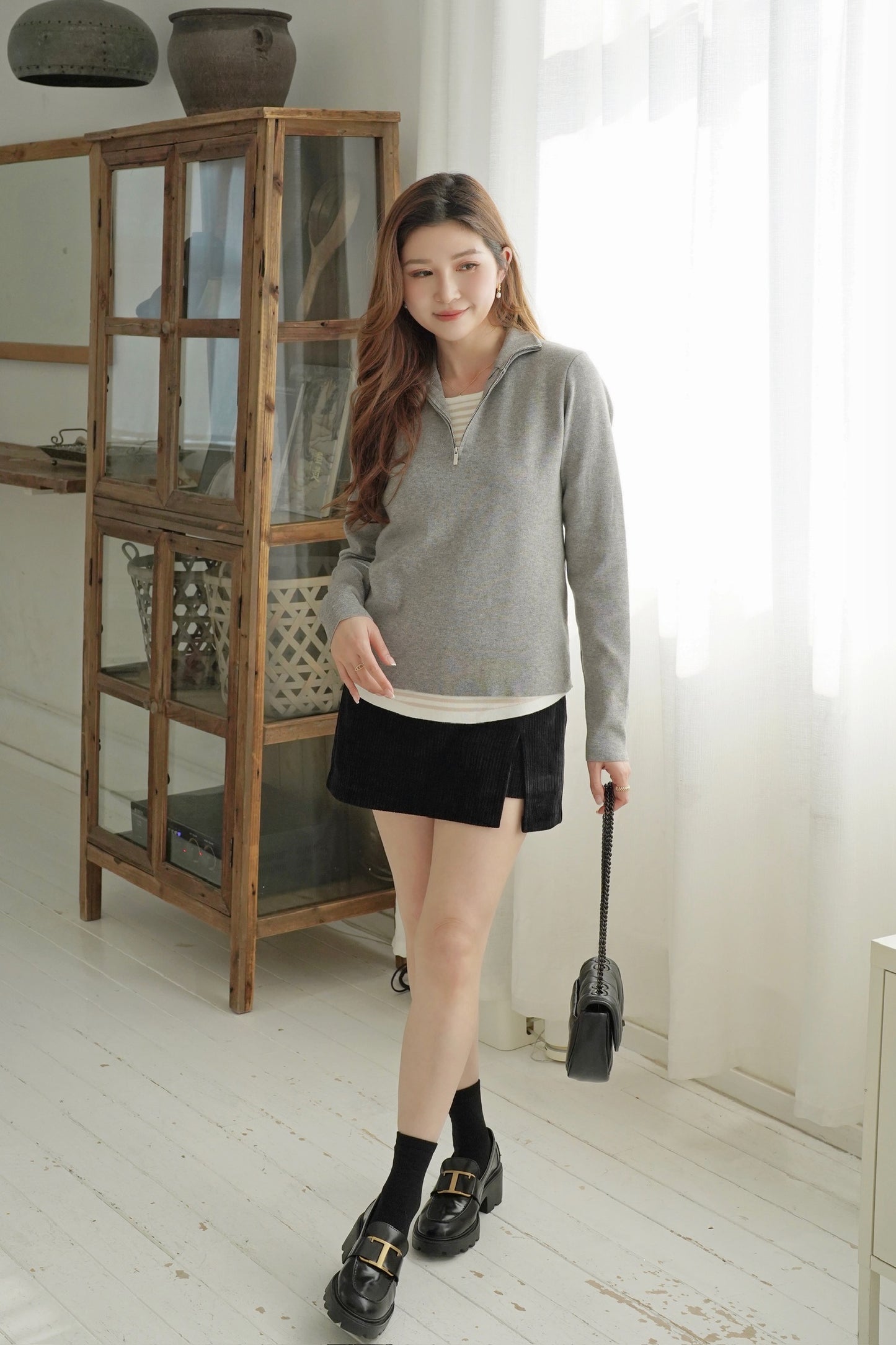 Classic Polo Zipper Sweater