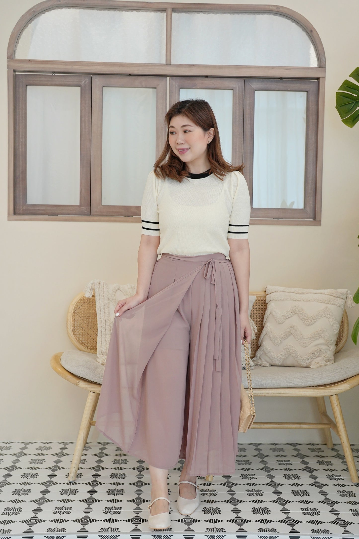 Layer Ribbon Pants