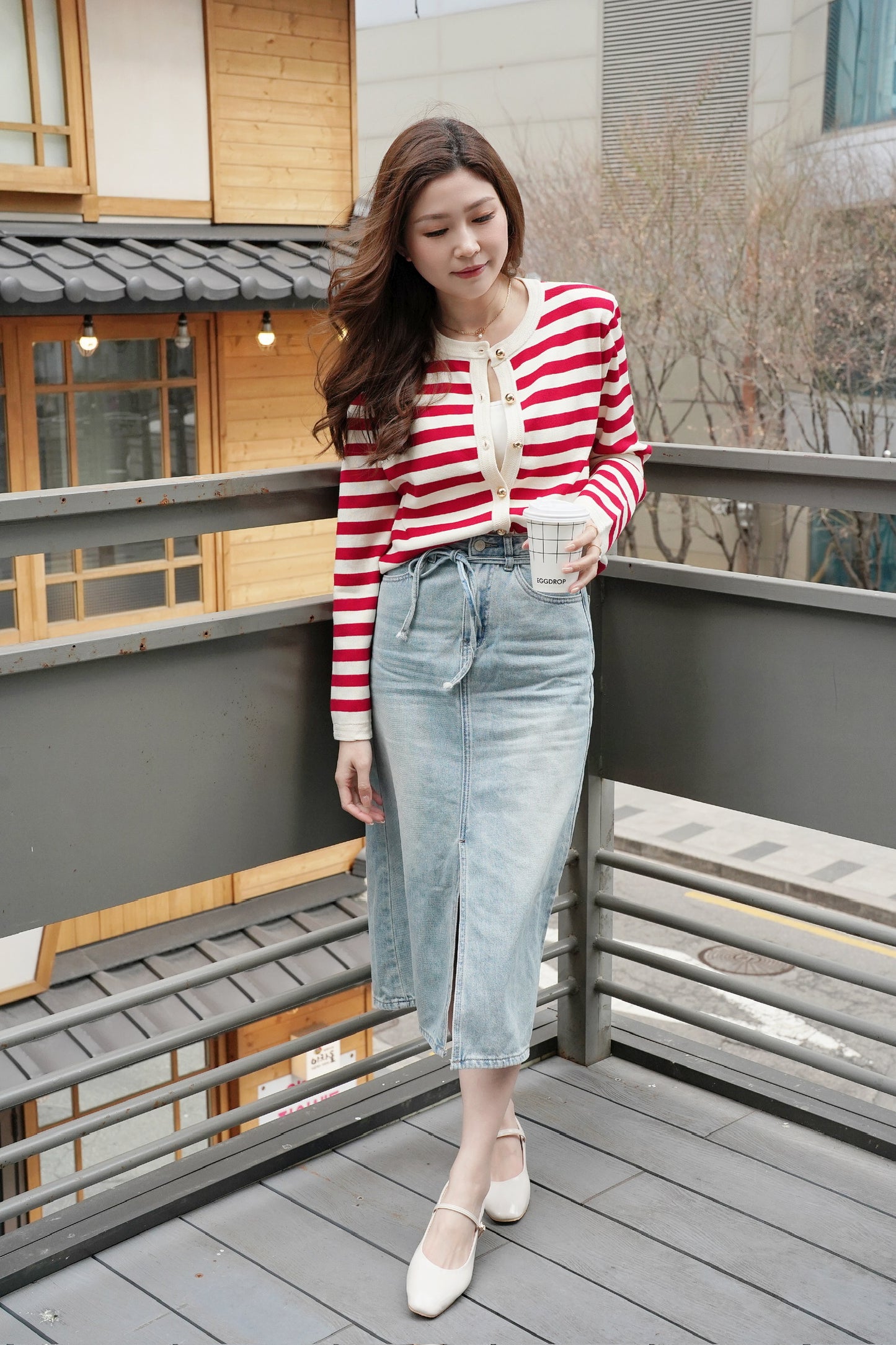 Frenchy Stripe Cardi