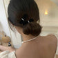 Mini Pearl Velvet Hair Clip