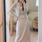 Satin Lacie Midi Skirt