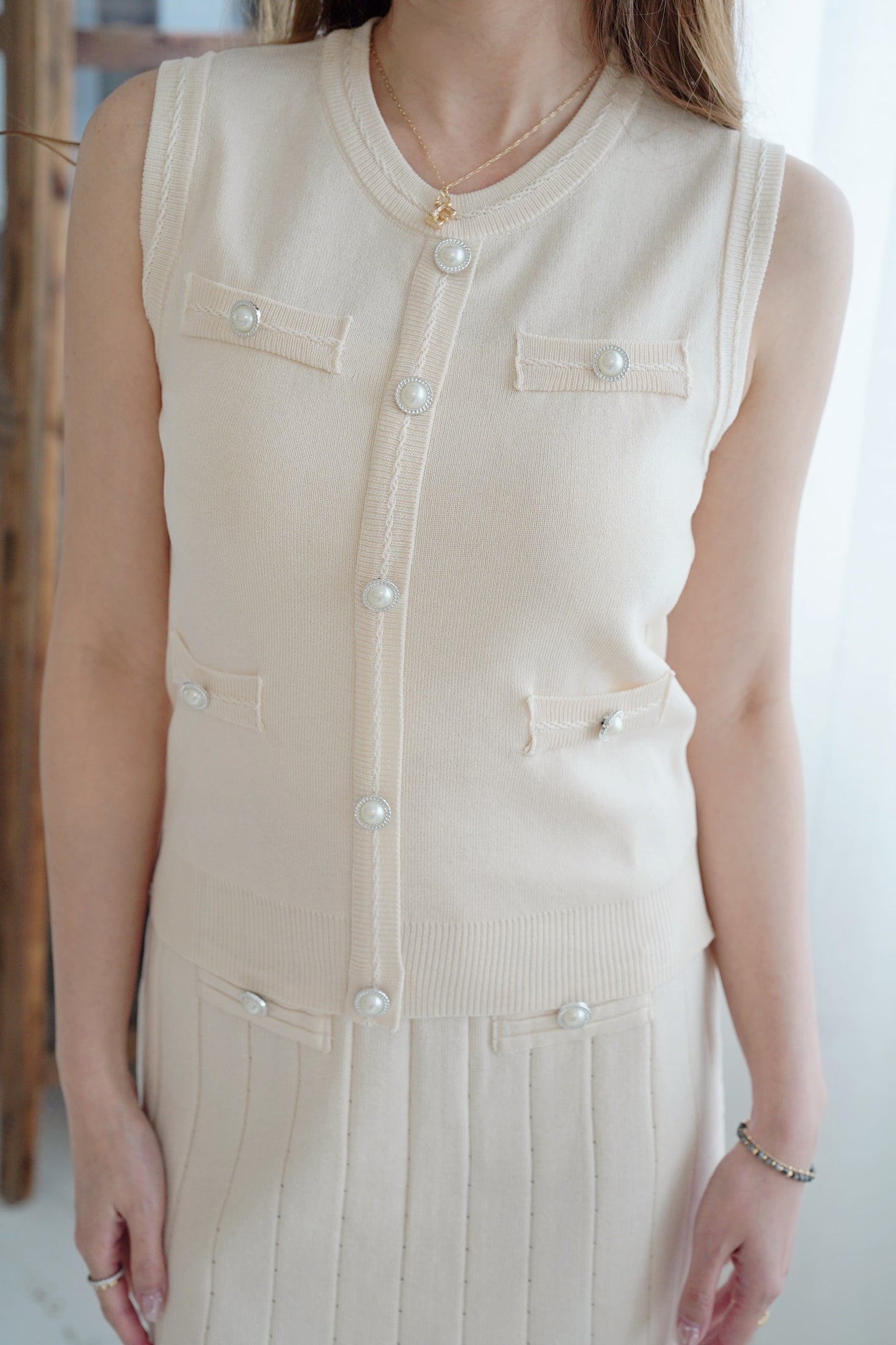 Classy Pearly Dress Set