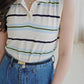 Stripe Collar Vest