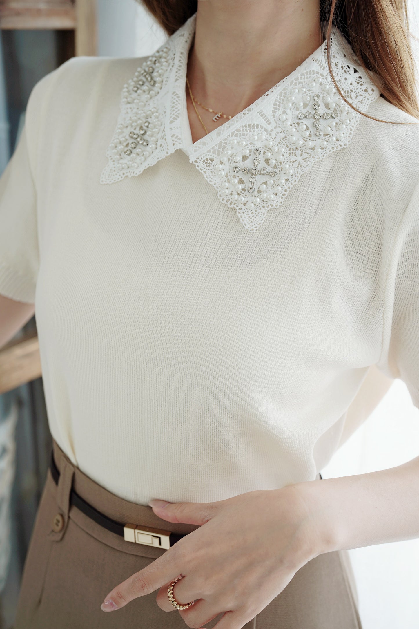 Frenchy Collar Top