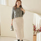 Buckle Corduroy Skirt