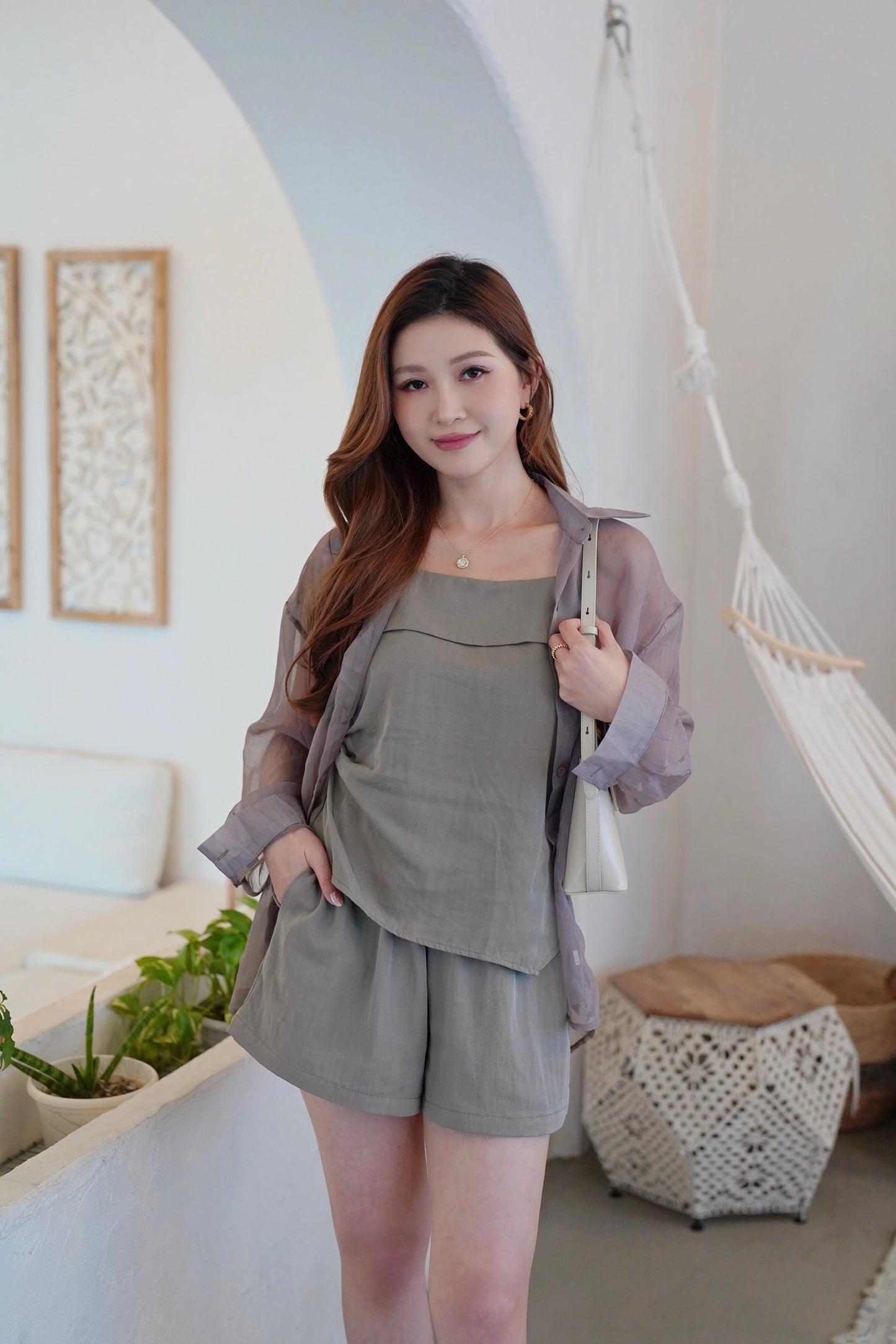 Airy Effortless Shirt Set